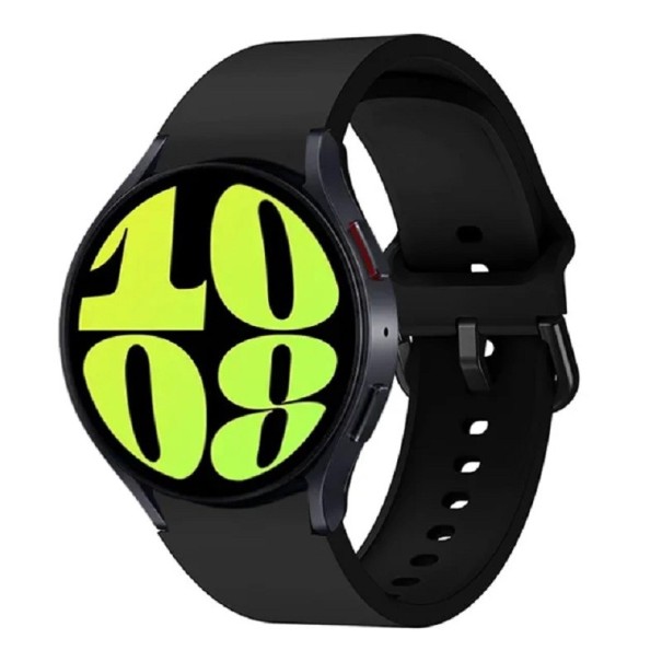 Horlogeband Samsung Galaxy Watch 4 40mm 44mm Rubberen Horlogeband matzwart