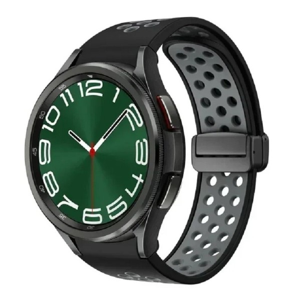 Horlogebandje voor Samsung Galaxy Watch 4 44 mm Siliconen horlogebandje zwart