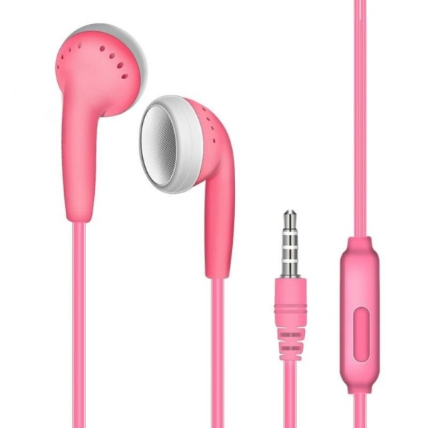 Hörlurar 3,5 mm uttag K1805 rosa