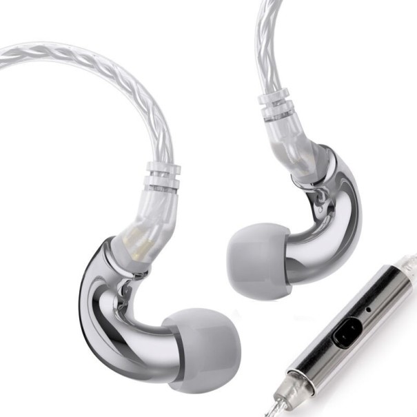 Hörlurar 3,5 mm uttag K2000 silver