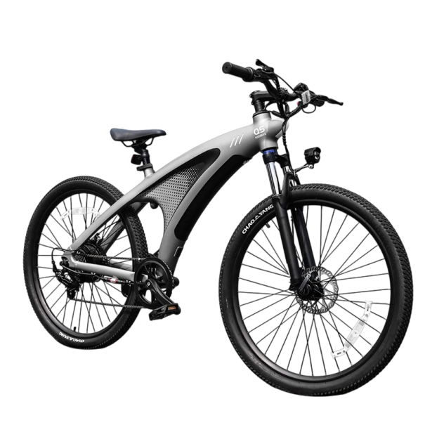 Horské elektrokolo Q5, motor 2000W, dve batérie 48V 20Ah, kolesá 27,5", hydraulické kotúčové brzdy, dojazd 200–240 km, nosnosť 200 kg sivá