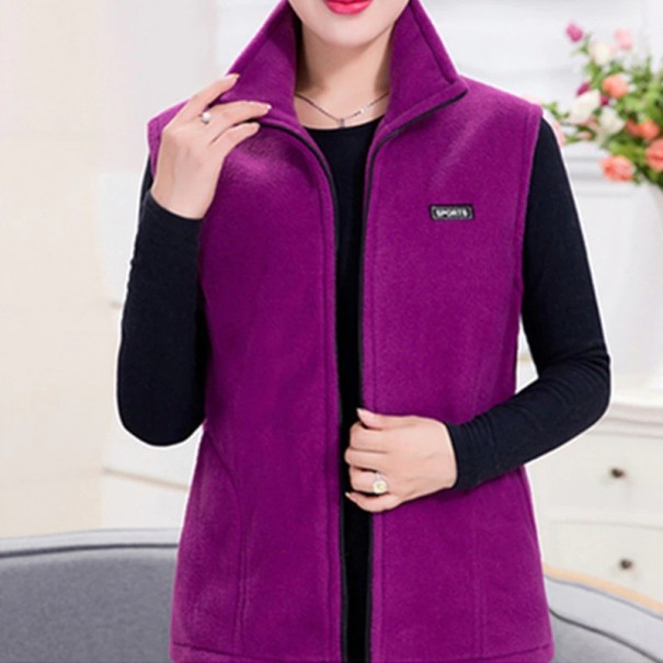 Höstväst dam P1346 lila XL