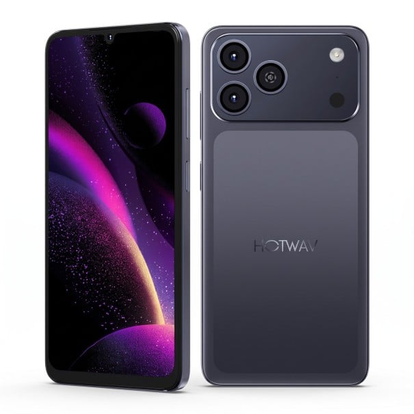 HOTWAV A17 Pro Max Okostelefon Android 15-tel 16 GB RAM (4+12) 256 GB ROM 5160 mAh Akkumulátor Képekhez Videókhoz és Alkalmazásokhoz fekete