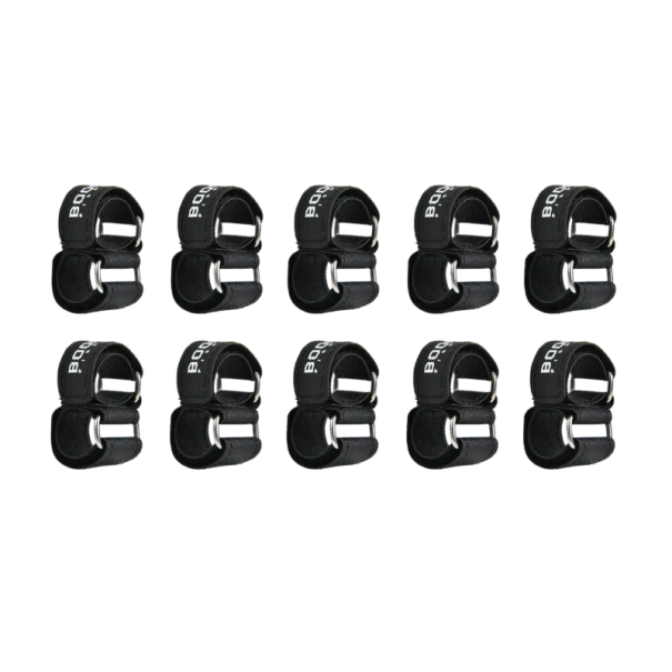 Houder voor vissershengels in de auto set van 10 stuks verstelbare banden 14,7 cm nylonriem voor het bevestigen van hengels in het interieur van het voertuig 1