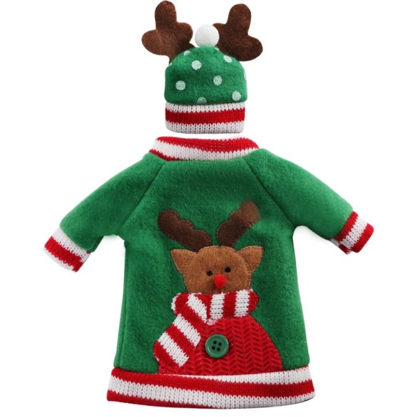 Housse de bouteille de Noël avec bonnet 2