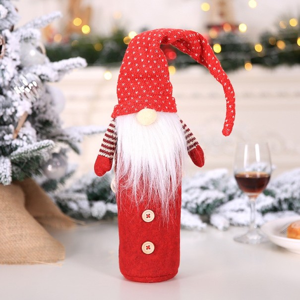 Housse de bouteille lutin rouge