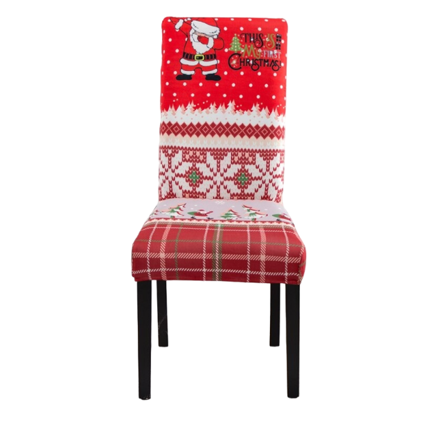 Housse de chaise de Noël Santa Claus 11