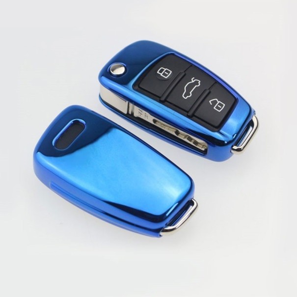 Housse de clé pour Audi bleu