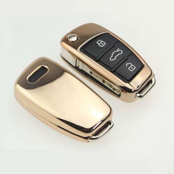 Housse de clé pour Audi doré