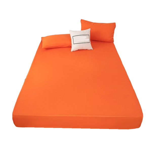 Housse de couette unie 140 x 200 cm orange