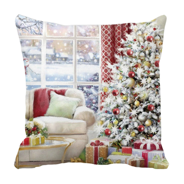 Housse de coussin de Noël maison 12
