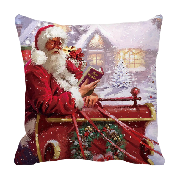 Housse de coussin de Noël Santa Claus 5