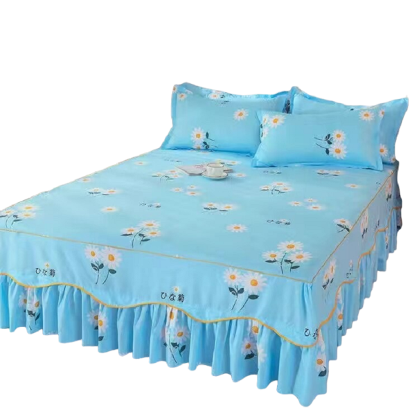 Housse de lit avec housses de coussin 180 x 200 cm 6