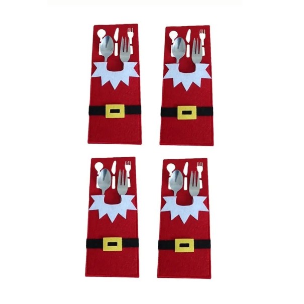 Housse de Noël pour couverts 4 pcs V135 1