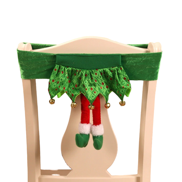 Housse de Noël pour dossier de chaise 2