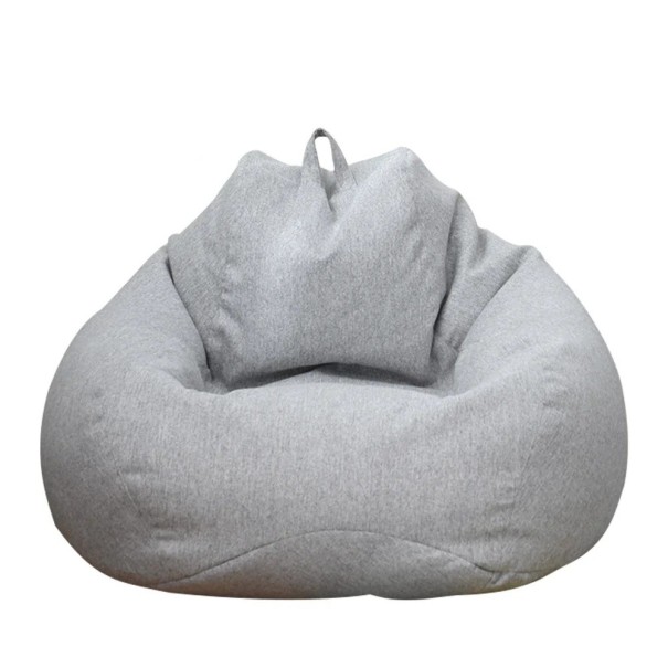 Housse de pouf 100×120 cm avec zip pour remplissage de billes en mousse et textile pour un siège confortable en intérieur et en extérieur 1