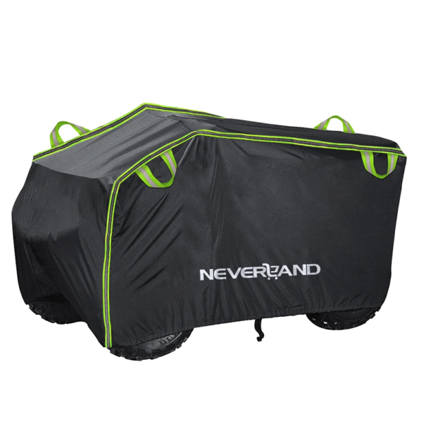 Housse de protection imperméable pour quad 256 x 110 x 120 cm Housse résistante pour ATV Protection contre la pluie, la neige, la poussière vert