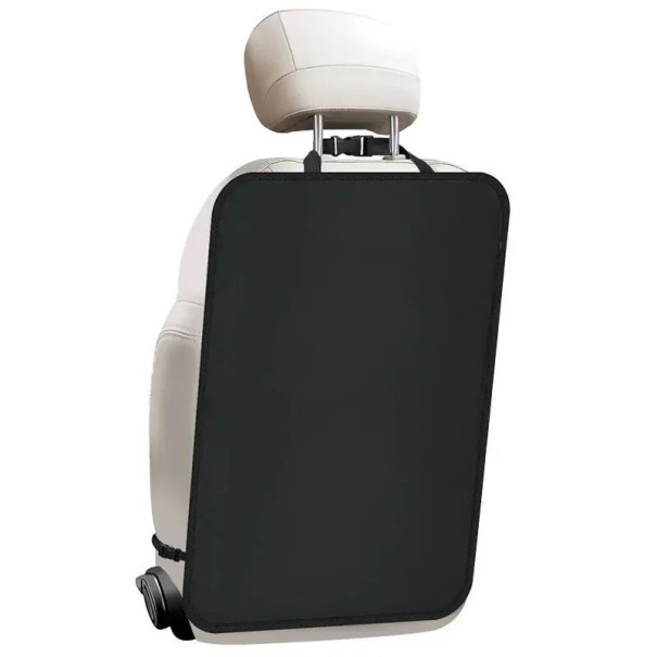 Housse de protection pour la partie arrière du siège auto 60×45 cm en matériau imperméable et lavable noir organisateur contre les éclaboussures et la saleté 1
