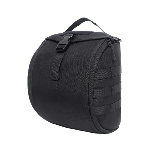 Housse tactique pour casque Sac à dos pour le rangement de casque Sac à dos étanche pour casque Rangement polyvalent Sac à dos militaire pour casque 30 x 24 x 17 cm noir