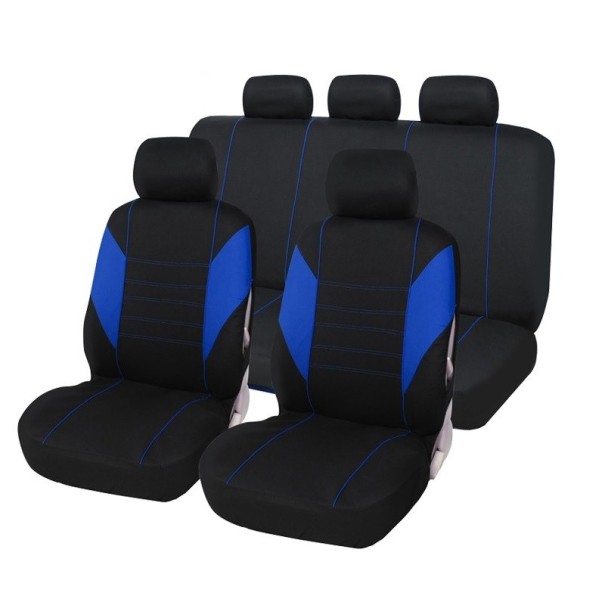 Housses de siège universelles 9 pcs bleu