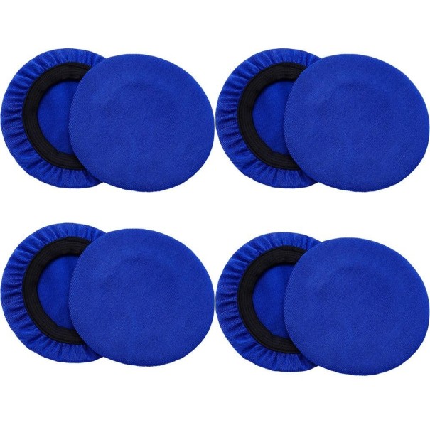 Housses hygiéniques pour écouteurs 10 cm 4 pcs bleu