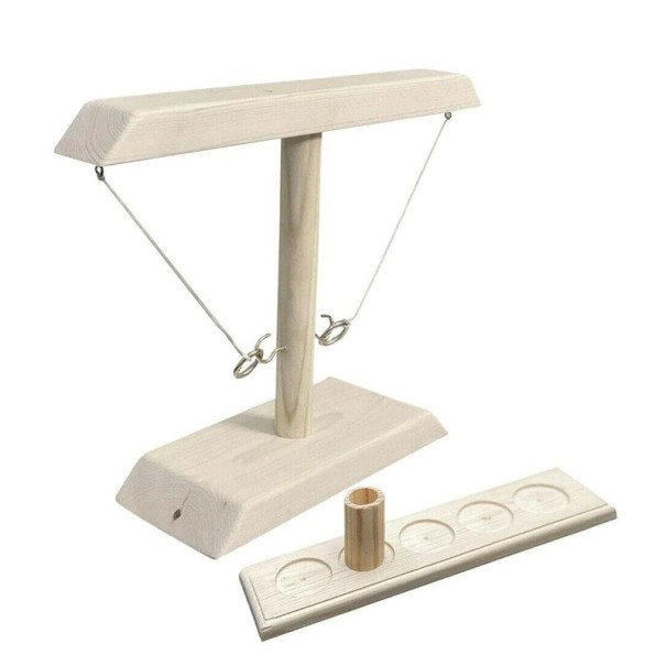 Houten bordspel voor kinderen en volwassenen wit