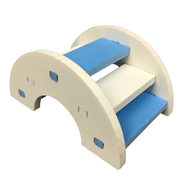 Houten brug voor knaagdieren blauw 1