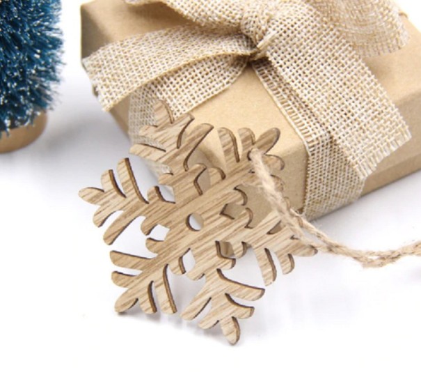 Houten decoratief ornament - 10 stuks 1