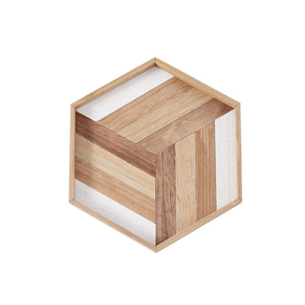 Houten dienblad met mozaïek 1