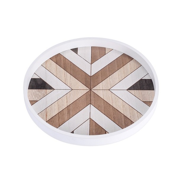 Houten dienblad met mozaïek 2