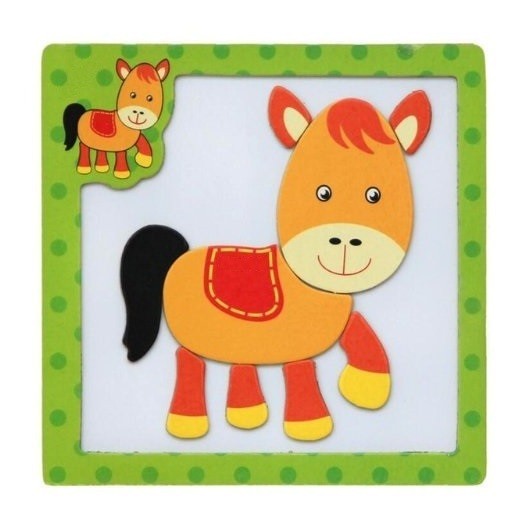 Houten educatieve puzzel voor kinderen J631 2