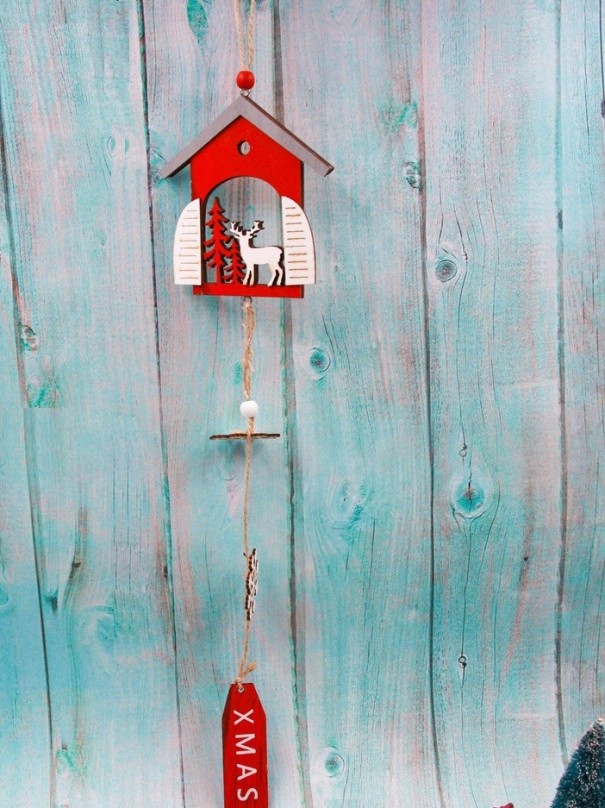 Houten huisje decoratie 1