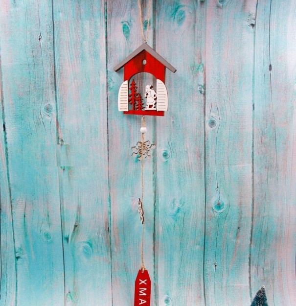 Houten huisje decoratie 2