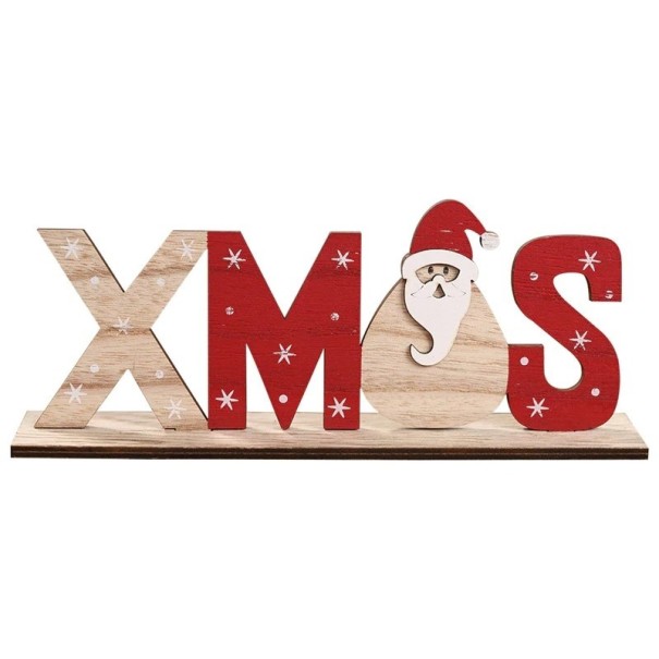Houten kerstbord