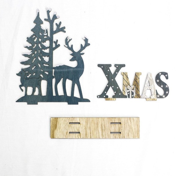 Houten kerstversiering