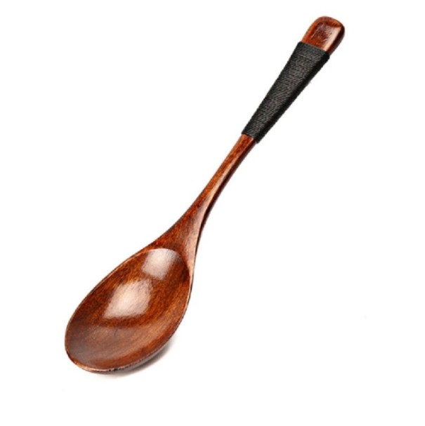 Houten lepels - 2 stuks zwart