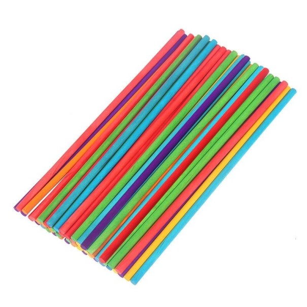 Houten lollystokjes 50 stuks multicolor L