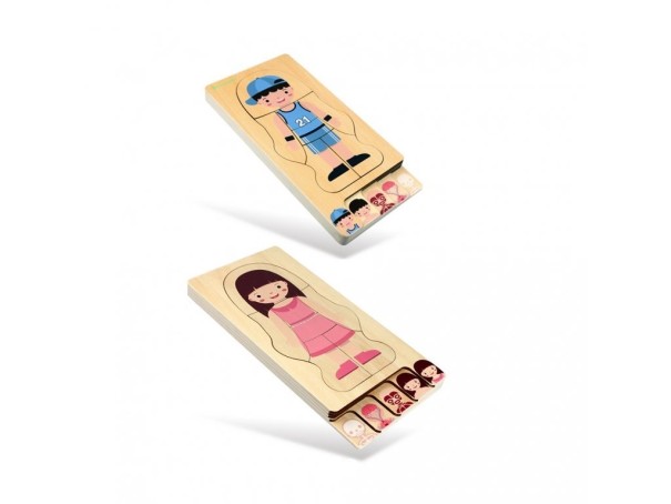 Houten meerlaagse puzzel