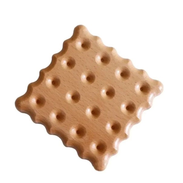 Houten onderzetter voor mok en kopje Warmtebestendige onderzetter voor thee en koffie massief hout decoratieve placering voor thuis beige