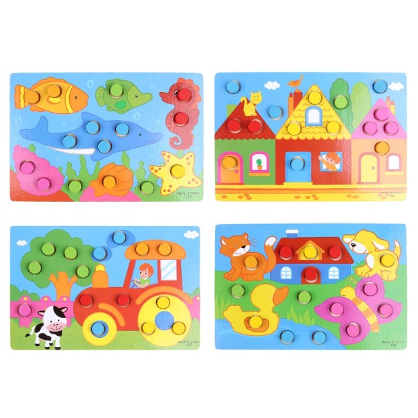 Houten puzzel voor kinderen J626