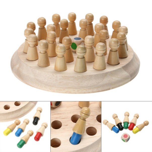 Houten spel vind de kleur A558 1