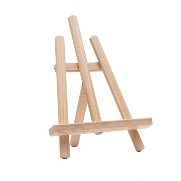 Houten standaard voor mobiele telefoon/tablet L