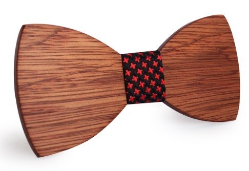 Houten vlinderdas J633