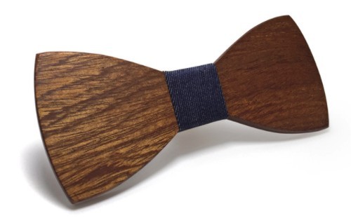 Houten vlinderdas J637 1