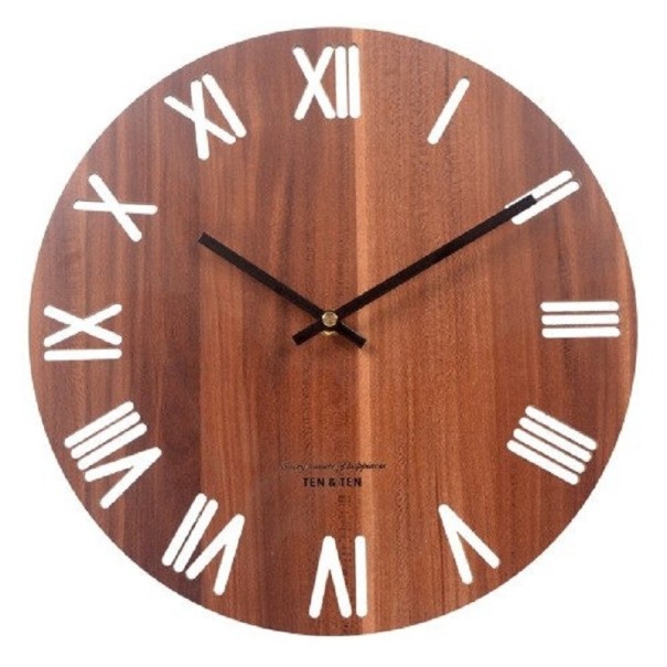 Houten wandklok 11