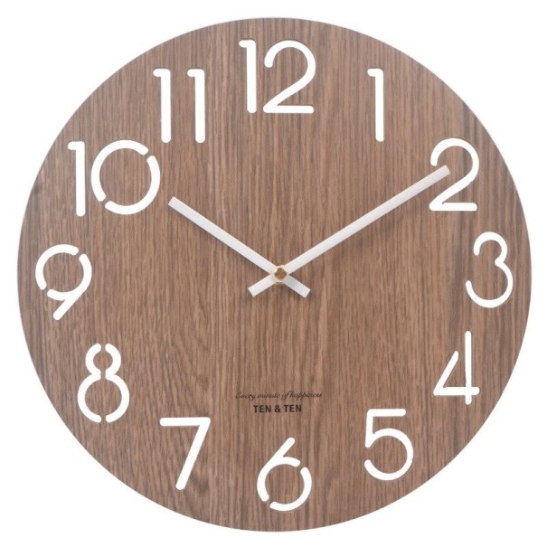 Houten wandklok 6