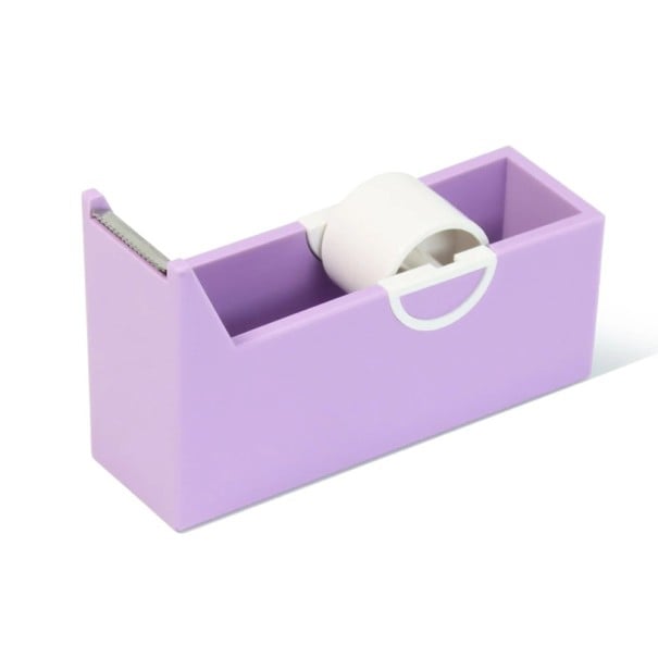 Hranatý dávkovač netkané pásky 92 x 56 x 35 x 28 mm Řezačka lékařské pásky na prodlužování řas Praktický organizér pro lash stylistky fialová