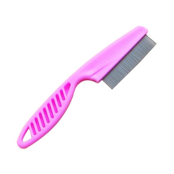 Hřeben na blechy 14 cm růžová