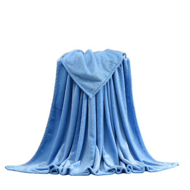 Hrejivá flanelová deka 200 x 230 cm modrá