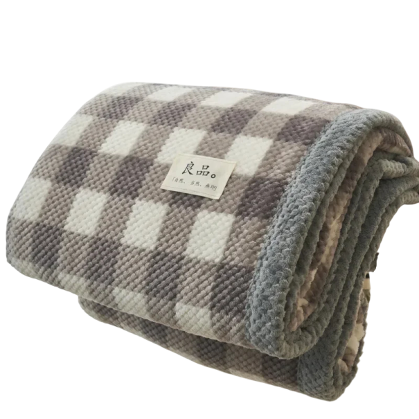 Hrejivá kockovaná prikrývka 200 x 230 cm 1,6 kg Extra veľká žinylková deka s lemovaním Nadýchaná prešívaná prikrývka na dvojlôžko 1